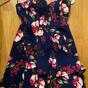 Short blue flowery dress from lord and Taylor
